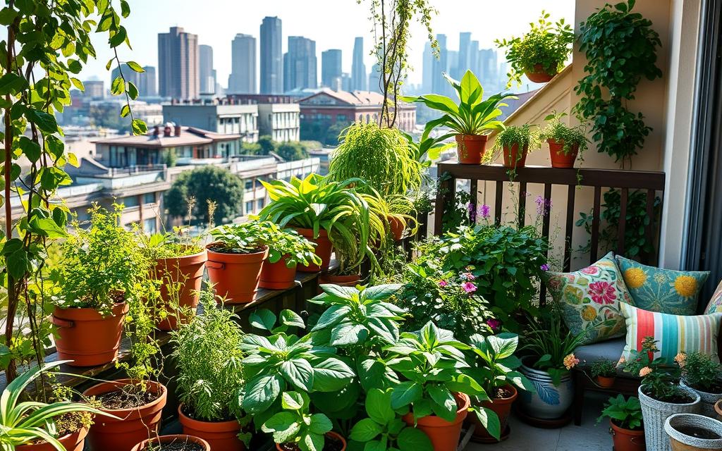 Domowy ogród na balkonie
