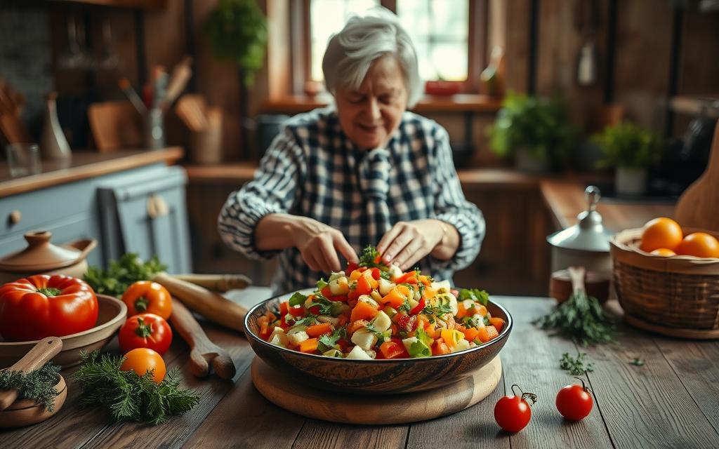 sałatka jarzynowa babci przepis